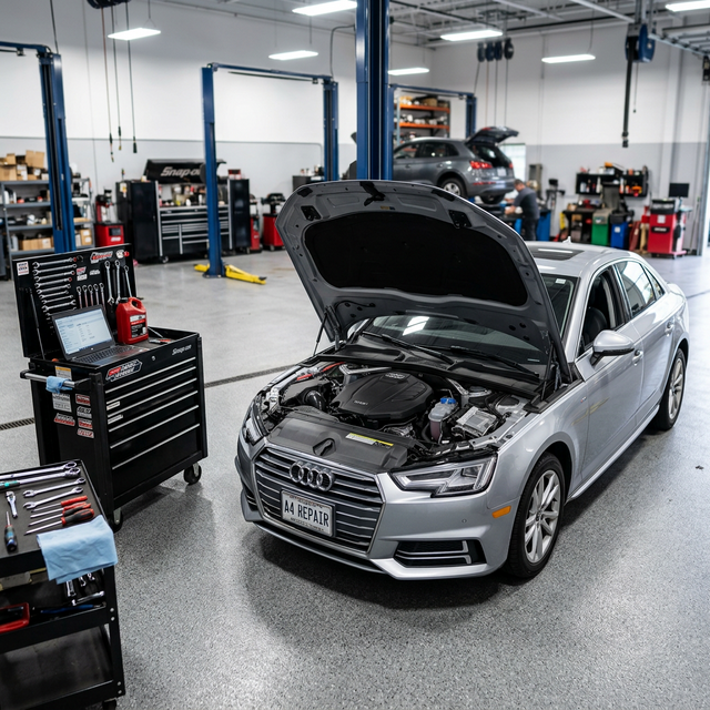 Audi A4 service at B-Town Automotive European car specialist