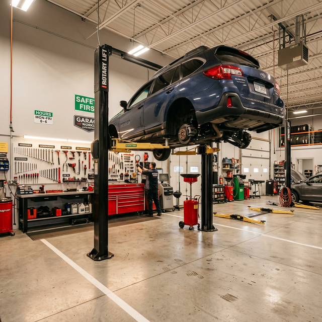 Oil change service at Georgetown mechanic shop